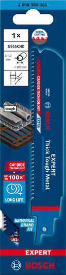 EXPERT ‘Thick Tough Metal’ S 955 CHC Reciprocating Saw Blade 1-pc
 150x25x1.25-2