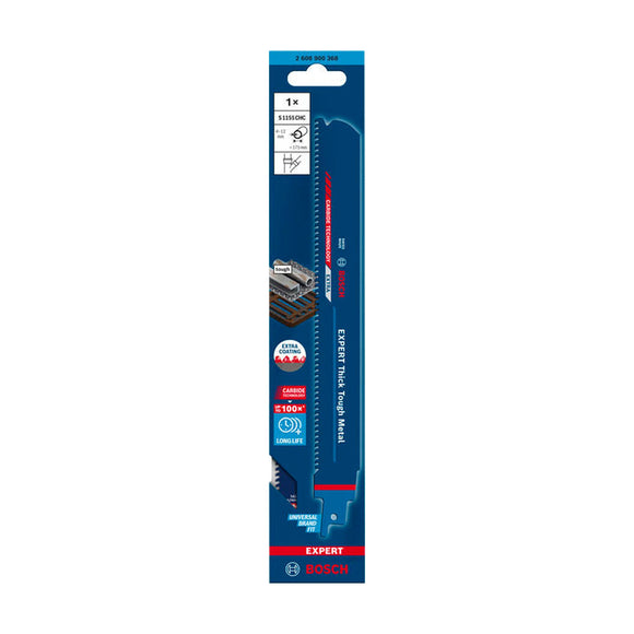 EXPERT Thick Tough Metal S1155CHC Reciprocating Saw Blade 1-pc
 225x25x1.25 - image 02