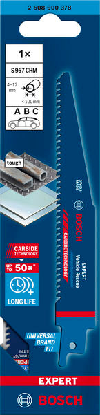 EXPERT ‘Vehicle Rescue’ S 957 CHM Reciprocating Saw Blade 1-pc
150x20x1.35 - 0
