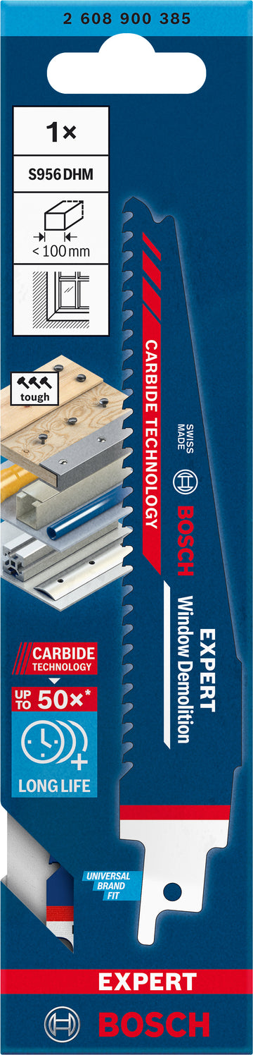 EXPERT ‘Window Demolition’ S 956 DHM Reciprocating Saw Blade 1-pc
150x25x1.25 - 0