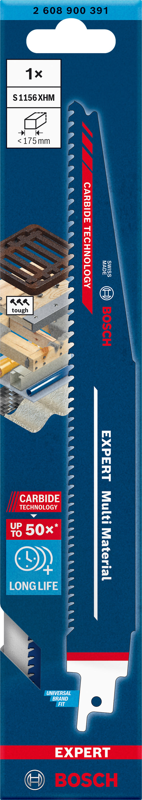 EXPERT ‘Multi Material’ S 1156 XHM Reciprocating Saw Blade 1-pc
, 225x25x1.25