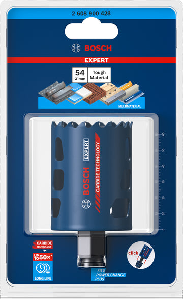 Expert Tough Material Holesaw 54 x 60MM - 0