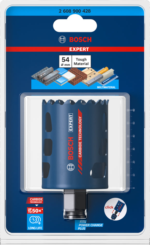 Expert Tough Material Holesaw 54 x 60MM