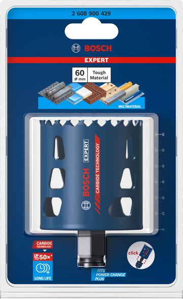 Expert Tough Material Holesaw 60 x 60MM - 0
