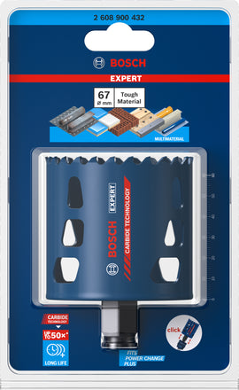 Expert Tough Material Holesaw 67 x 60MM - 0