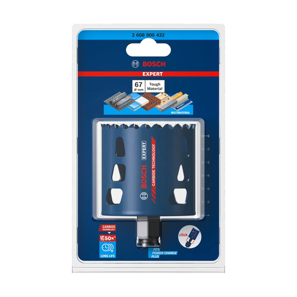 Expert Tough Material Holesaw 67 x 60MM - image 02