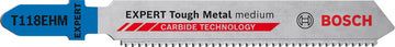 EXPERT Tough Metal medium T118EHM Jigsaw Blade, 3 pcs
