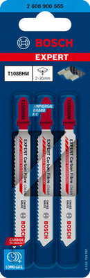 EXPERT ‘Carbon Fibre Clean’ T 108 BHM Jigsaw Blade 3-pc-2