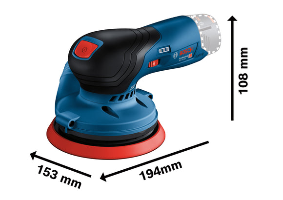 Bosch Cordless Random Orbital Sander GEX 12V-125 Solo excl Battery & Charger