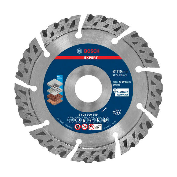 Bosch EXPERT MultiMaterial Diamond Cutting Disc 115 x 22,23 x 2,2 x 12 mm - image 01