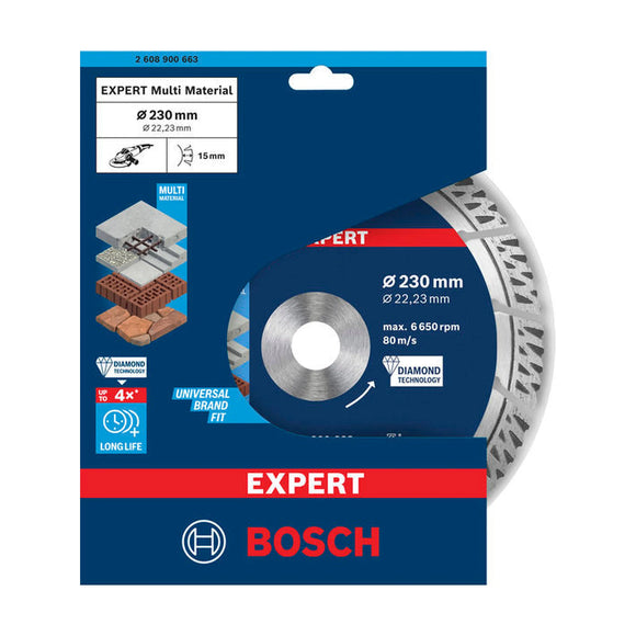 Bosch EXPERT MultiMaterial Diamond Cutting Disc 230 x 22.23 x 2.4 x 15 mm - image 02