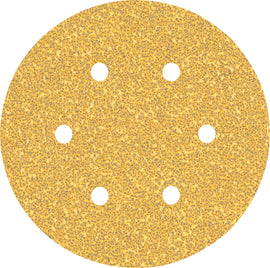 EXPERT C470 Sandpaper with 6 holes for Random Orbital Sanders 150 mm, G 40 5-pc
