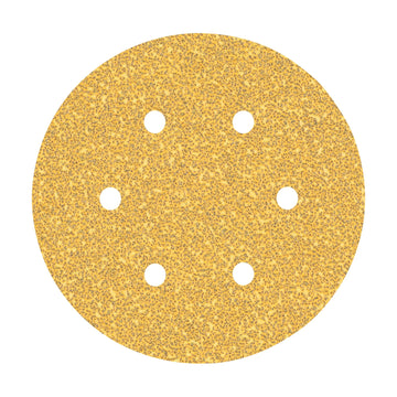 EXPERT C470 Sandpaper with 6 holes for Random Orbital Sanders 150 mm, G 40 5-pc - image 01