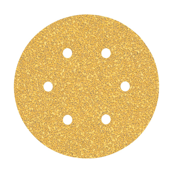 EXPERT C470 Sandpaper with 6 holes for Random Orbital Sanders 150 mm, G 40 5-pc - image 01