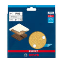 EXPERT C470 Sandpaper with 6 holes for Random Orbital Sanders 150 mm, G 40 5-pc - image 02