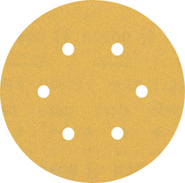 EXPERT C470 Sandpaper with 6 holes for Random Orbital Sanders 150 mm, G 180 5-pc