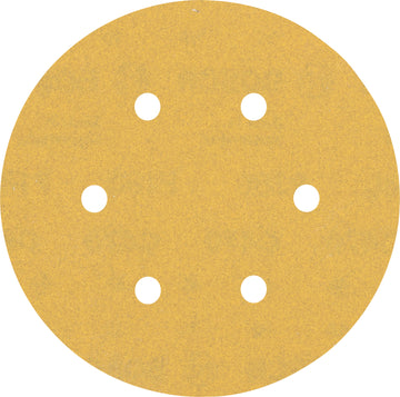 EXPERT C470 Sandpaper with 6 holes for Random Orbital Sanders 150 mm, G 180 5-pc