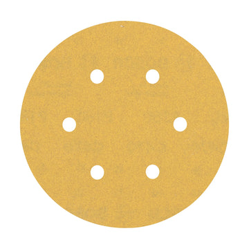 EXPERT C470 Sandpaper with 6 holes for Random Orbital Sanders 150 mm, G 180 5-pc - image 01