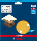 EXPERT C470 Sandpaper with 6 holes for Random Orbital Sanders 150 mm, G 240 5-pc-2