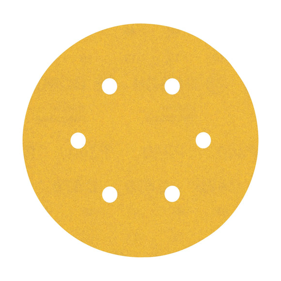 EXPERT C470 Sandpaper with 6 holes for Random Orbital Sanders 150 mm, G 240 5-pc - image 01