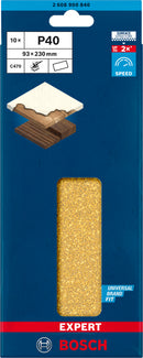 EXPERT C470 Sandpaper with no holes for Orbital Sanders 93 x 230 mm, G 40 10-pc-2