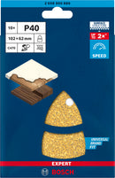EXPERT C470 Sandpaper with 11 holes for Multi Sanders 102 x 62 mm, 93 mm, G 40 10-pc-2