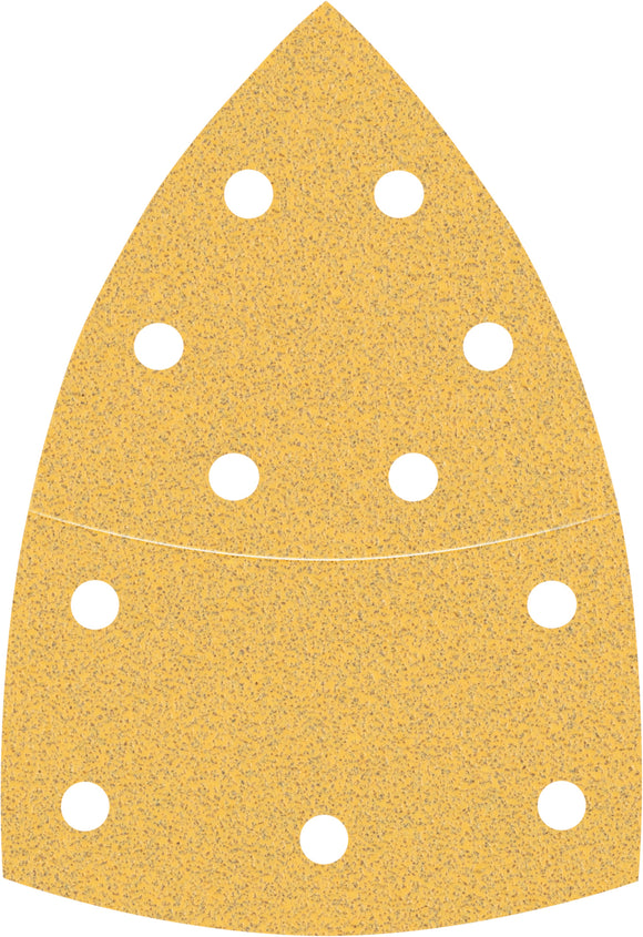 EXPERT C470 Sandpaper with 11 holes for Multi Sanders 102 x 62 mm, 93 mm, G 80 10-pc
