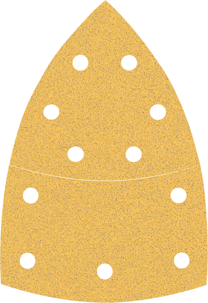 EXPERT C470 Sandpaper with 11 holes for Multi Sanders 102 x 62 mm, 93 mm, G 80 10-pc