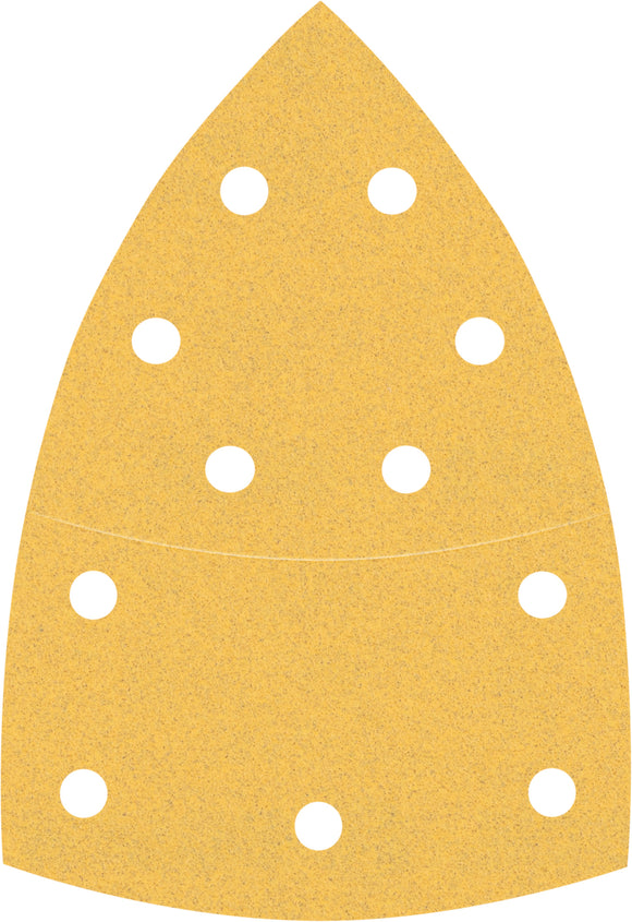 EXPERT C470 Sandpaper with 11 holes for Multi Sanders 102 x 62 mm, 93 mm, G 120 10-pc