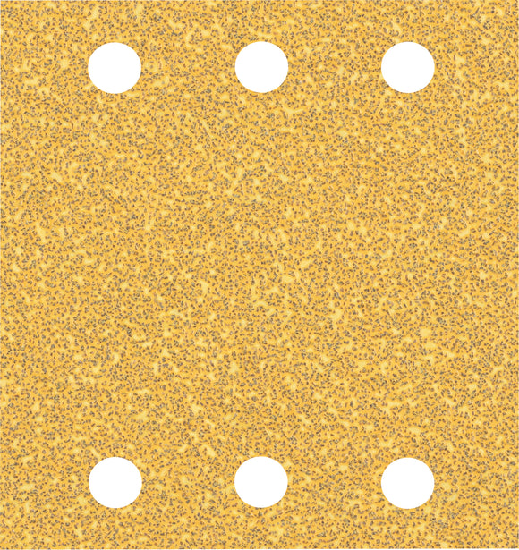 EXPERT C470 Sandpaper with 6 holes for Orbital Sanders 115 x 107 mm, G 40 10-pc