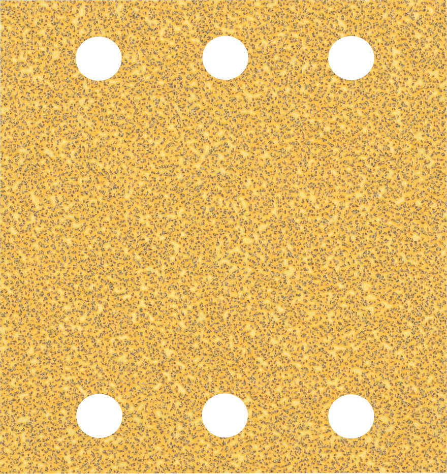 EXPERT C470 Sandpaper with 6 holes for Orbital Sanders 115 x 107 mm, G 40 10-pc