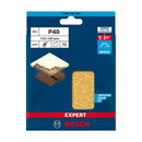 EXPERT C470 Sandpaper with 6 holes for Orbital Sanders 115 x 107 mm, G 40 10-pc - image 02