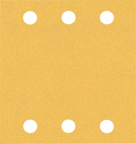 EXPERT C470 Sandpaper with 6 holes for Orbital Sanders 115 x 107 mm, G 120 10-pc