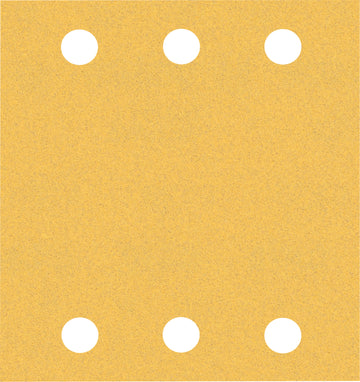 EXPERT C470 Sandpaper with 6 holes for Orbital Sanders 115 x 107 mm, G 120 10-pc