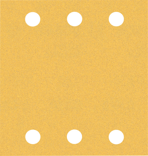 EXPERT C470 Sandpaper with 6 holes for Orbital Sanders 115 x 107 mm, G 120 10-pc