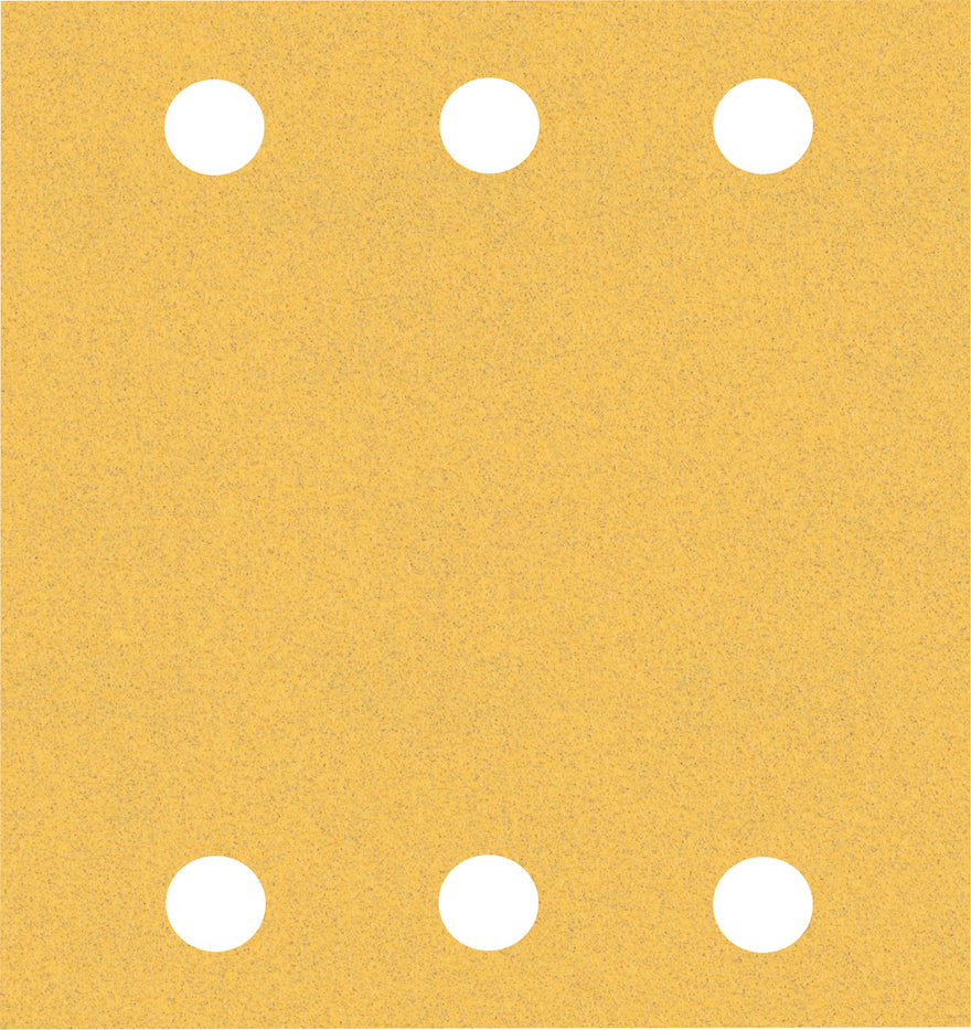 EXPERT C470 Sandpaper with 6 holes for Orbital Sanders 115 x 107 mm, G 120 10-pc