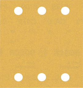 EXPERT C470 Sandpaper with 6 holes for Orbital Sanders 115 x 107 mm, G 180 10-pc