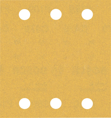 EXPERT C470 Sandpaper with 6 holes for Orbital Sanders 115 x 107 mm, G 180 10-pc