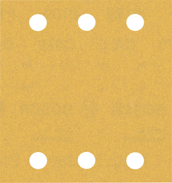 EXPERT C470 Sandpaper with 6 holes for Orbital Sanders 115 x 107 mm, G 180 10-pc