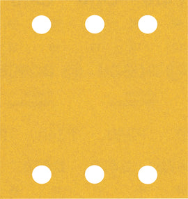 EXPERT C470 Sandpaper with 6 holes for Orbital Sanders 115 x 107 mm, G 240 10-pc