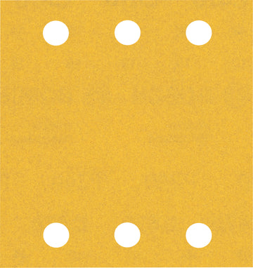 EXPERT C470 Sandpaper with 6 holes for Orbital Sanders 115 x 107 mm, G 240 10-pc