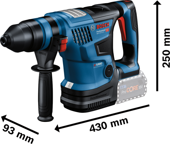 Bosch Cordless Rotary Hammers 4KG GBH 18V-34 CF Solo excl Battery & Charger