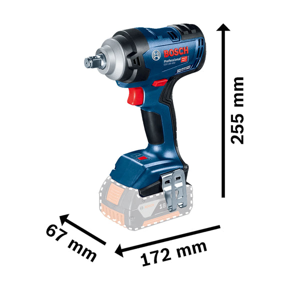 Bosch Cordless Combo GDS 18V-400 + GSB 18V-50 + 1x5.0 Ah + 1x2.0 Ah + GAL 18V-40, case - image 04