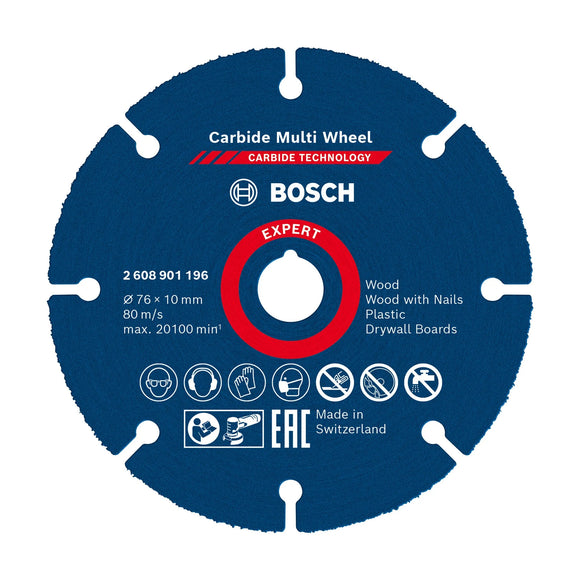 Bosch EXPERT Carbide Multi Wheel Cutting Disc 76 mm, 10 mm - image 01