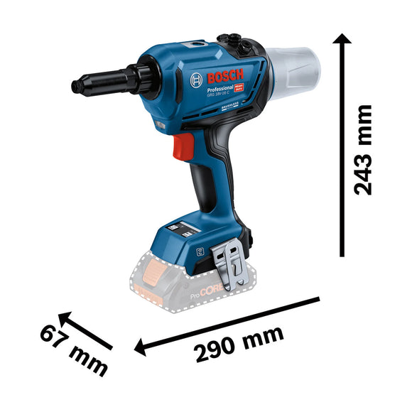 Bosch Cordless Rivet Gun GRG 18V-16 C Solo excl Battery & Charger - image 03