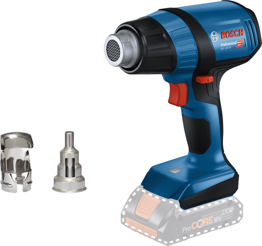 Bosch Cordless Heat Gun GHG 18V-50 Solo excl Battery & Charger - 0