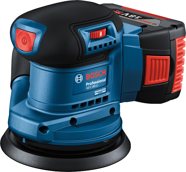 Bosch Cordless Random Orbital Sander GEX 185-LI Solo excl Battery & Charger - 0