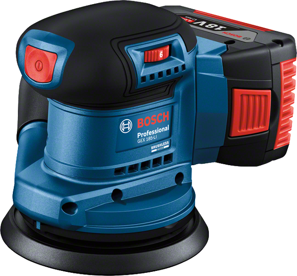 Bosch Cordless Random Orbital Sander GEX 185-LI Solo excl Battery & Charger