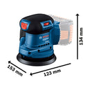 Bosch Cordless Random Orbital Sander GEX 185-LI Solo excl Battery & Charger - image 03