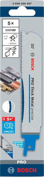 PRO Thick Metal precise S937HBF Blade, 1.1 x 25 x 150 mm, 5 pcs